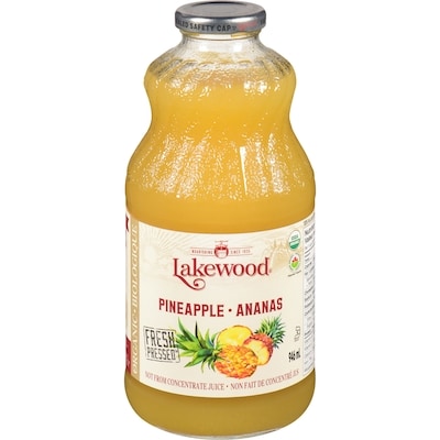 Lakewood Organic Pineapple 100% Fruit Juice & Puree 946 ml, $1.37/100ml