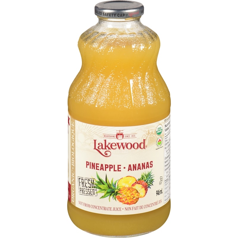 Lakewood Organic Pineapple 100% Fruit Juice Puree 946 ml