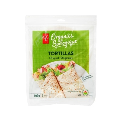 PC Biologique Tortillas originales Biologique 390 g, 0,64 $/100g