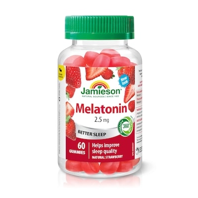 Jamieson Melatonin Gummies Strawberry Flavour 60 ea, $0.12/1ea