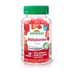 Jamieson Gummies mélatonine, Fraise 60 ea, 0,18 $/1ch