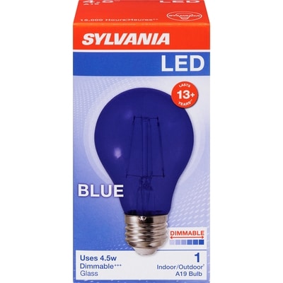 Sylvania 10000HR LED 8.5W A19 Blue 1 ea, $6.99/1ea