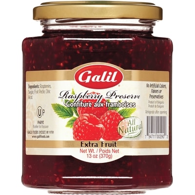 Galil Preserve Raspberry Jam 368 g, $1.90/100g