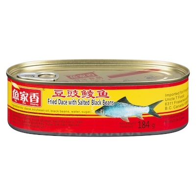 Yu Jia Xiang Fried Dace With Salted Black Beans 184 g, $1.79/100g