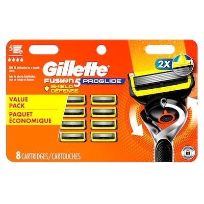 Gillette ProGlide Shield Razor for Men, 8 Razor Refills, 5 Blade Mens’s Razor with Precision Trimmer 8 ea, $6.62/1ea