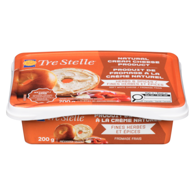 Tre Stelle Fromage à la crème fines herbes et épices 200 g, 2,50 $/100g