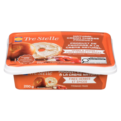 Tre Stelle Fromage à la crème fines herbes et épices 200 g, 2,50 $/100g