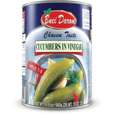 Bnei Darom Concombre au vinaigre 560 g, 0,71 $/100g