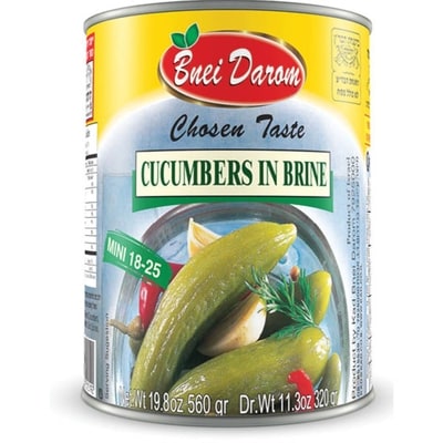 Bnei Darom Concombres en saumure (18-25) 560 g, 1,43 $/100g