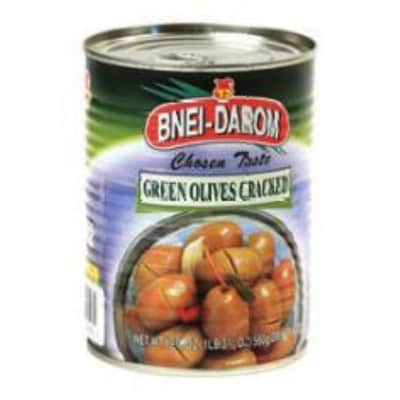 Bnei Darom Green Olives (Cracked) 560 g, $1.07/100g