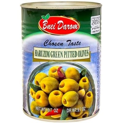 Bnei Darom Olives vertes dénoyautées 560 g, 1,25 $/100g