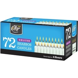 null Bougie de Chabbat 4 heures, 72 bougies 1 ea, 17,99 $/1ch