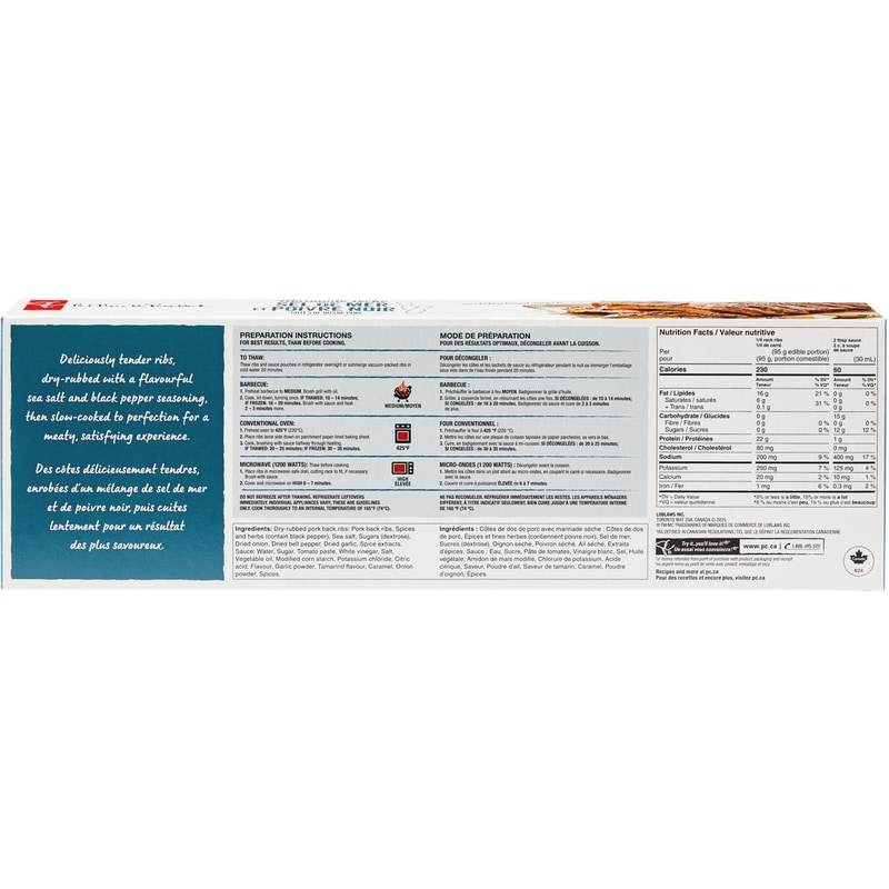 Dry-Rubbed Sea Salt and Black Pepper Pork Back Ribs