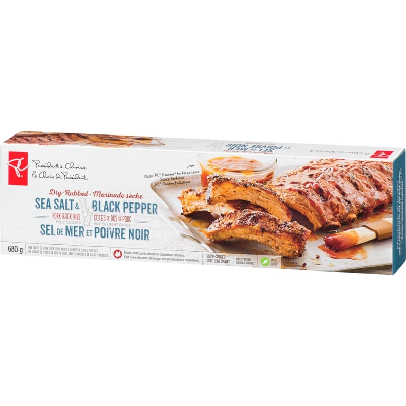 Dry-Rubbed Sea Salt and Black Pepper Pork Back Ribs