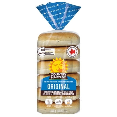 Country Harvest Original Bagels 450 g, $0.67/100g