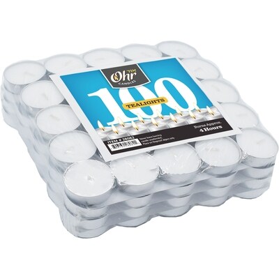 null Bougies chauffe-plat paquet de 100 100x1.0 ea, 0,09 $/1ch