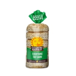 Country Harvest Everything Bagels 450 g, $0.95/100g