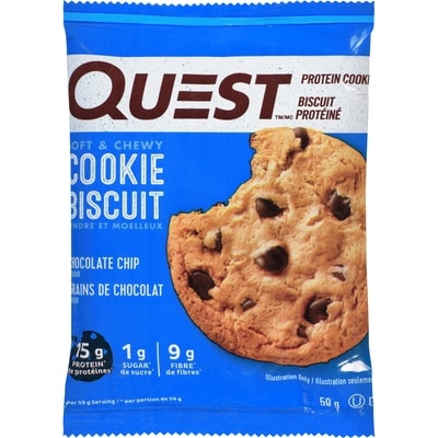 Quest Protein, Chocolate Chip Cookie 59 g, $9.31/100g