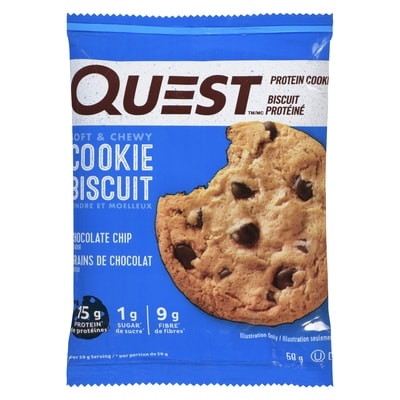 Quest Protein, Chocolate Chip Cookie 59 g, $9.31/100g