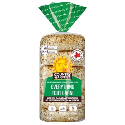 Country Harvest Everything Bagel 450 g, $0.67/100g