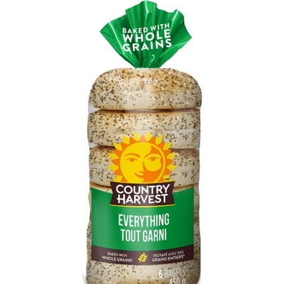 Country Harvest Everything Bagel 450 g, $0.78/100g