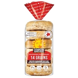 Country Harvest 14 Grains Bagel 450 g, $1.00/100g