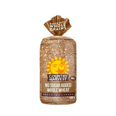 Country Harvest No Sugar Whole Wheat 600 g, $0.72/100g