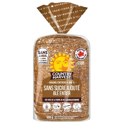 Country Harvest Blé entier sans sucre 600 g, 0,72 $/100g
