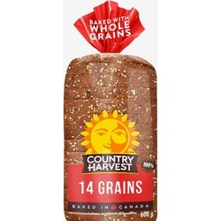 Country Harvest 14 Grain Bread 600 g, $0.75/100g