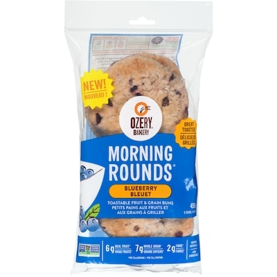 Ozery’s Pains Morning Rounds aux bleuets 450 g, 1,22 $/100g