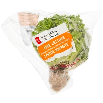 President's Choice Live Lettuce Green 350 g, $4.50/1ea
