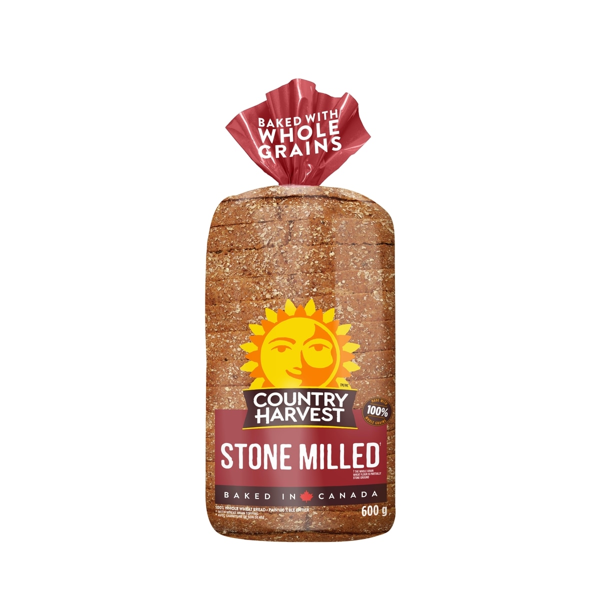 Country Harvest Stone Milled Bread 600 g, $0.58/100g