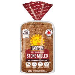 Country Harvest Stone Milled Bread 600 g, $0.50/100g