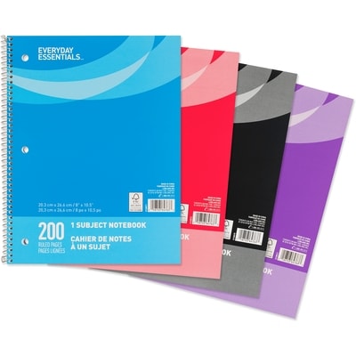 Everyday Essentials Notebook 200 Pages 1 ea, $3.50/1ea