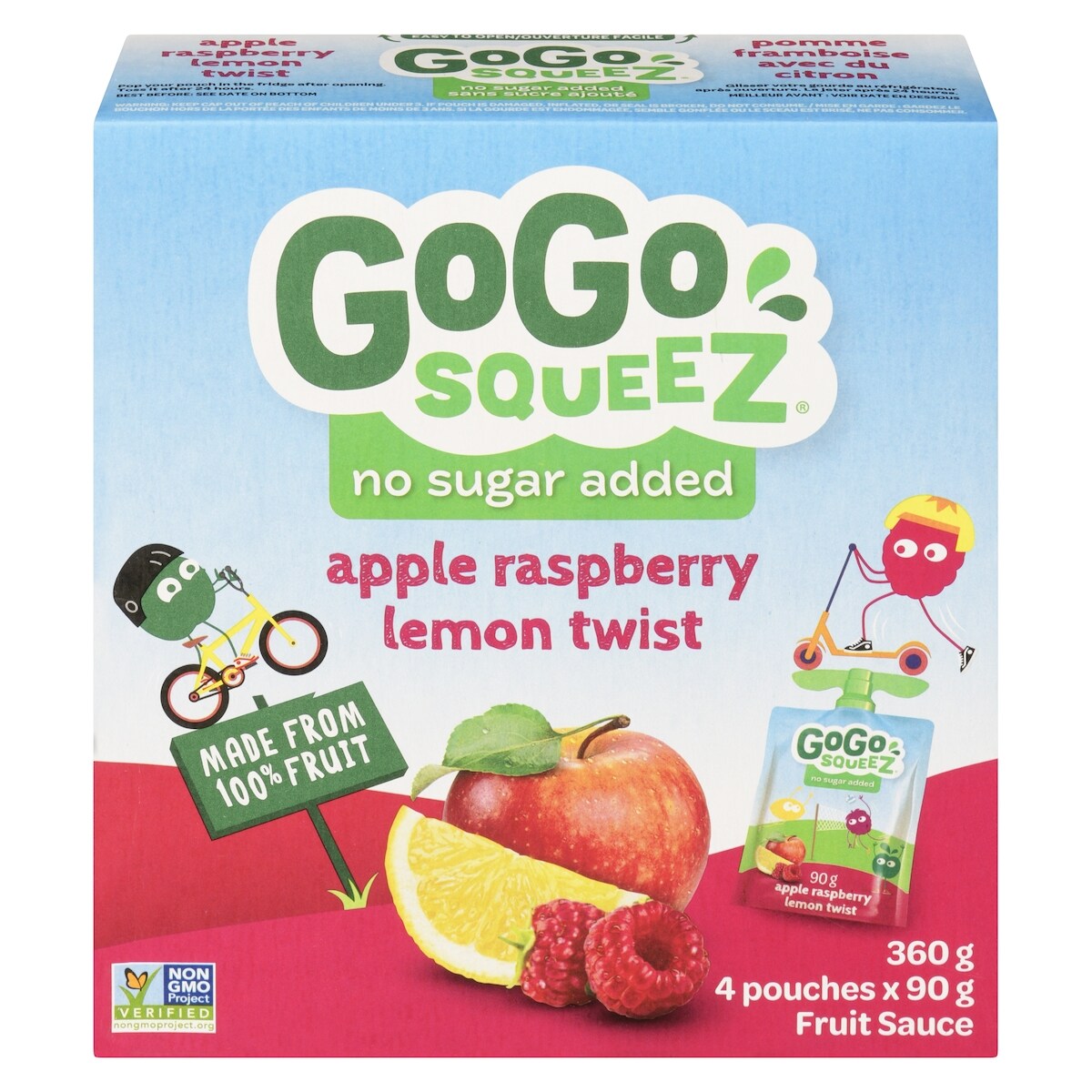 GoGo squeez Apple Raspberry Lemon Twist