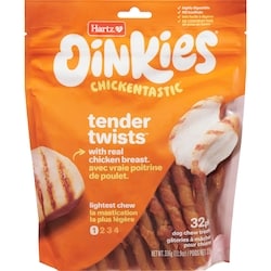 Hartz Gâteries à mâcher pour chien avec du vrai poulet, paquet économique de 32 Oinkies 1 ea, 13,99 $/1ch