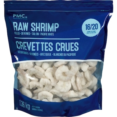 null Raw Shrimp P&D Tail On 16/20 1360 g, $2.87/100g