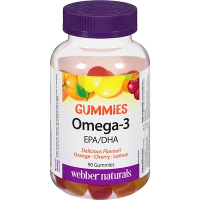 Webber Naturals Omega 3 50mg Gummies 90 ea, $0.18/1ea