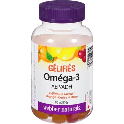 Webber Naturals Oméga-3, 50 mg comprimés gélifiés 90 ea, 0,18 $/1ch
