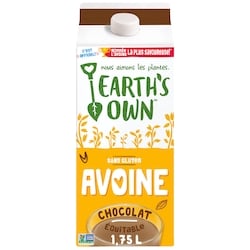 Earth’s Own Sans gluten Boisson à l’avoine Chocolat 1.75 l, 0,21 $/100ml