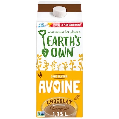 Earth’s Own Sans gluten Boisson à l’avoine Chocolat 1.75 l, 0,23 $/100ml