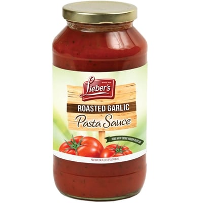 Lieber’s Sauce pour pâtes  ail rôti 680 g, 0,95 $/100g
