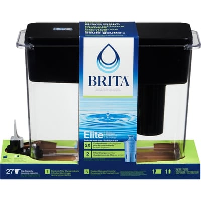 Brita Water Filtration System Ultramax Jet Black 18 Cup Capacity 1 ea, $58.00/1ea