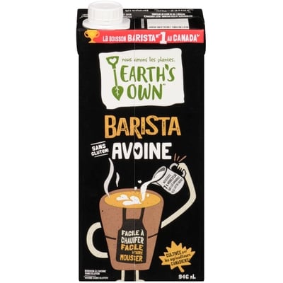 Earth’s Own Lait d'avoine Barista 946 ml, 0,58 $/100ml