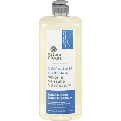 Nature Clean Hand Dishwashing Liquid Unscented 740 ml, $0.67/100ml