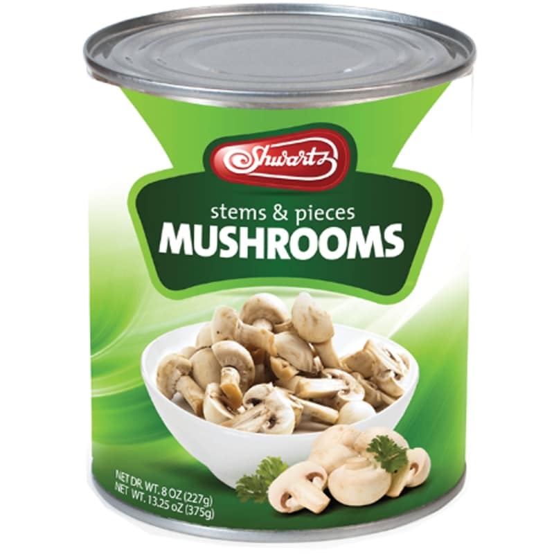 Mushrooms, Stems and Pieces