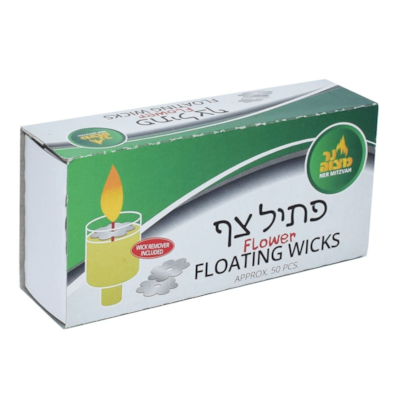 Ner Mitzvah Mèches Flottantes en Forme de Fleur 1 ea, 2,69 $/1ch