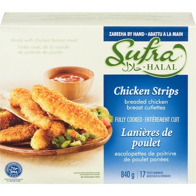 Sufra Halal Chicken Strips 840 g, $1.19/100g