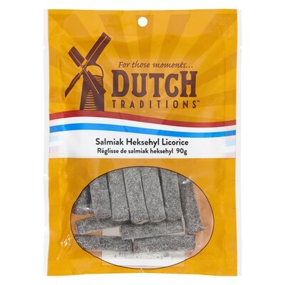 Dutch Traditions Réglisse de salmiak heksehyl 95 g, 2,94 $/100g