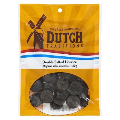 Dutch Traditions Double Salted Licorice 135 g, $2.44/100g